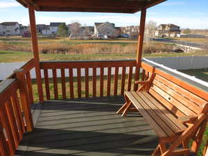 Deck featuring a residential view