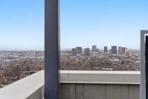 Balcony with a city view