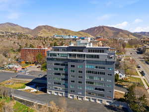 Drone / aerial view of mountains