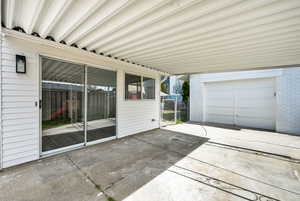 View of patio / terrace featuring a gate
