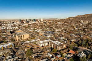 View of urban area featuring a mountainous background