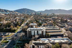 View of urban area featuring a mountainous background