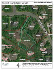 Aerial view of property's location with property boundaries highlighted