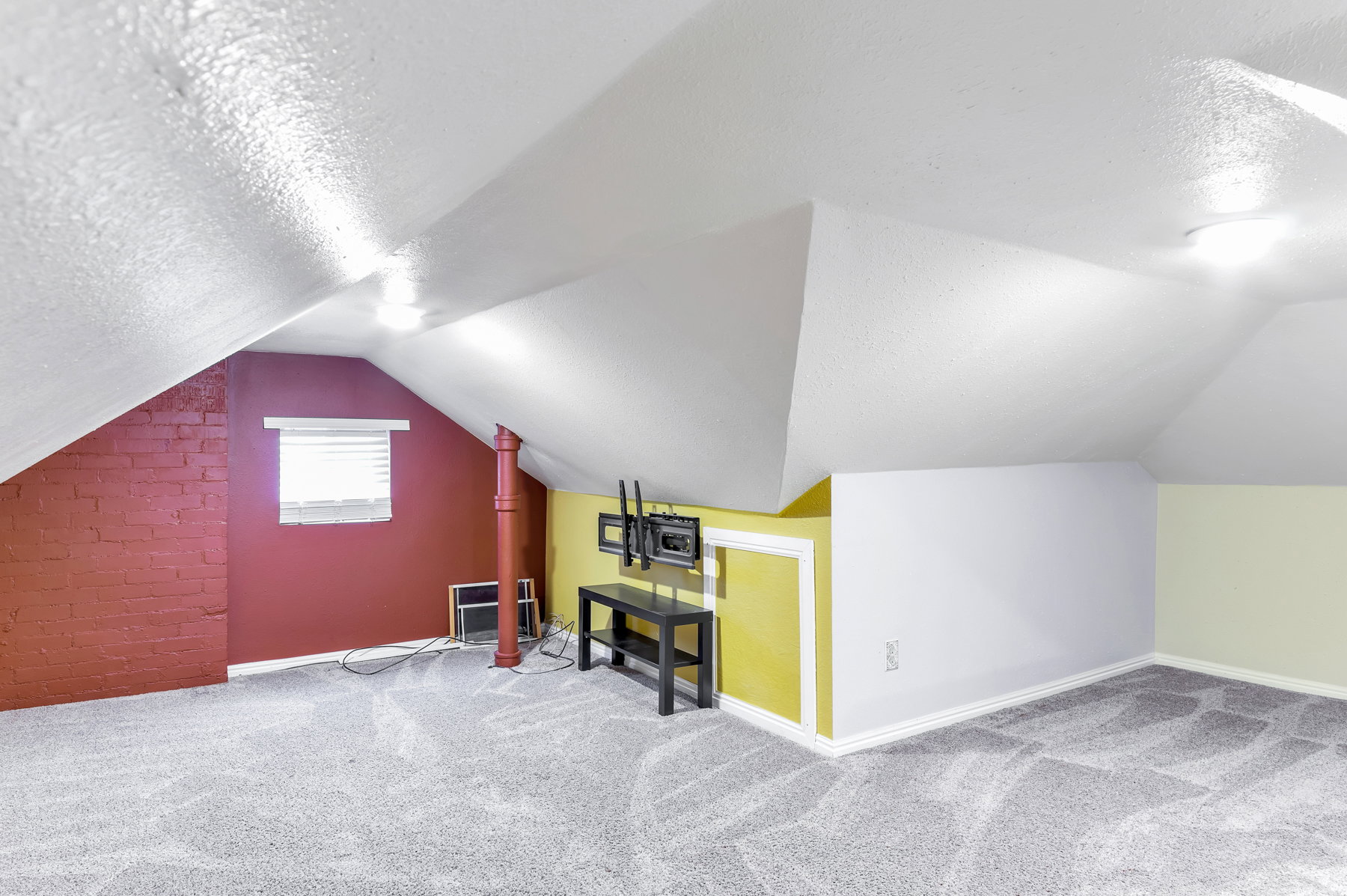 Bonus room with carpet