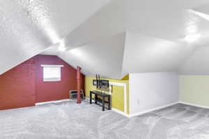 Bonus room with carpet