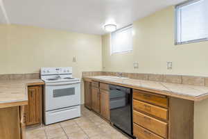 Basement apartment kitchen