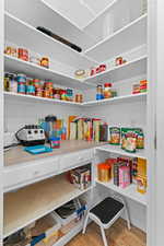 View of storage area