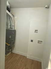 Utility room with heating unit