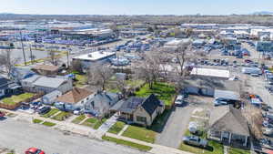 Drone / aerial view of a commercial area