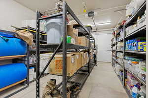 Storage area with a garage