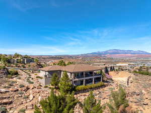 Drone / aerial view of mountains