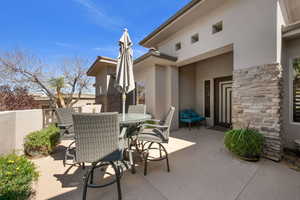 View of patio / terrace with outdoor dining area