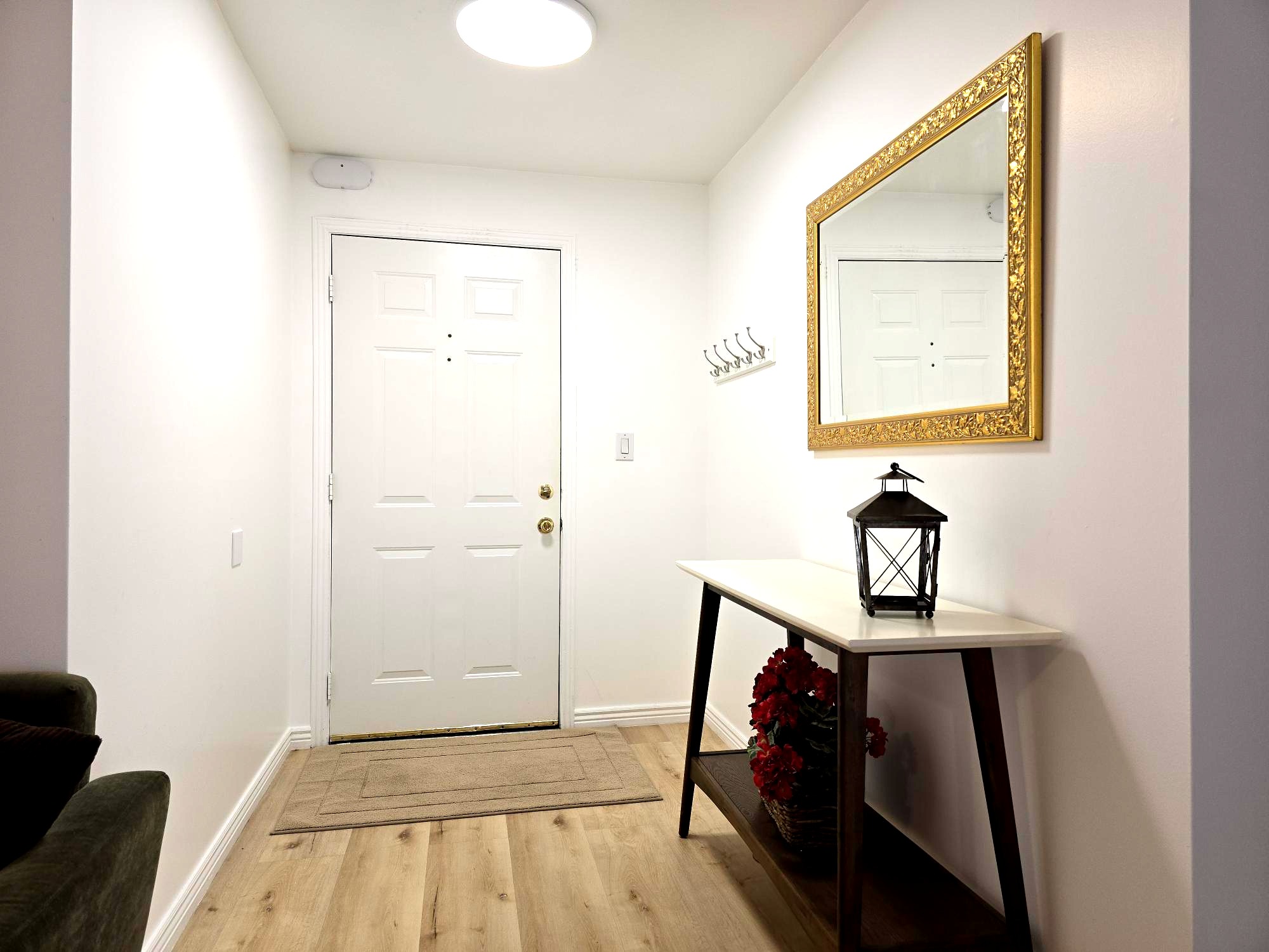 Doorway to common hallways.