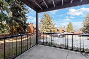 Balcony with a residential view