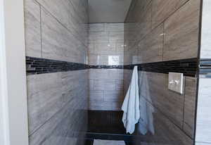 Bathroom with walk in shower