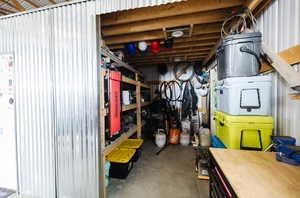 View of storage room