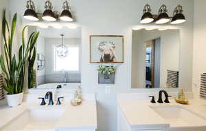 Bathroom featuring vanity