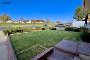 View from front towards street