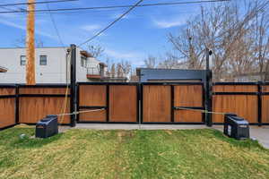 View of security gate