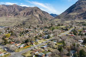 Mountain view featuring nearby suburban area