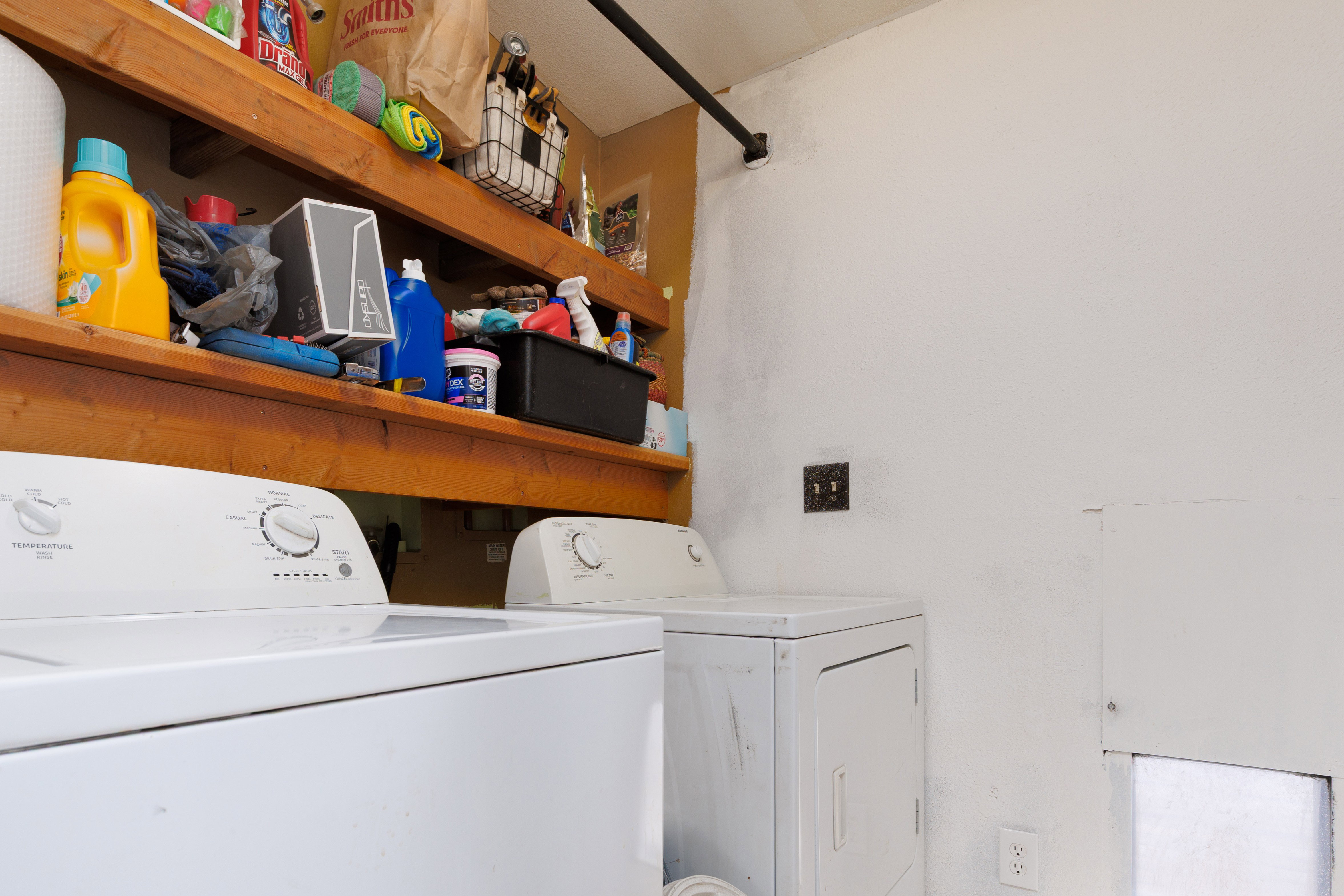 Laundry area with washer and dryer