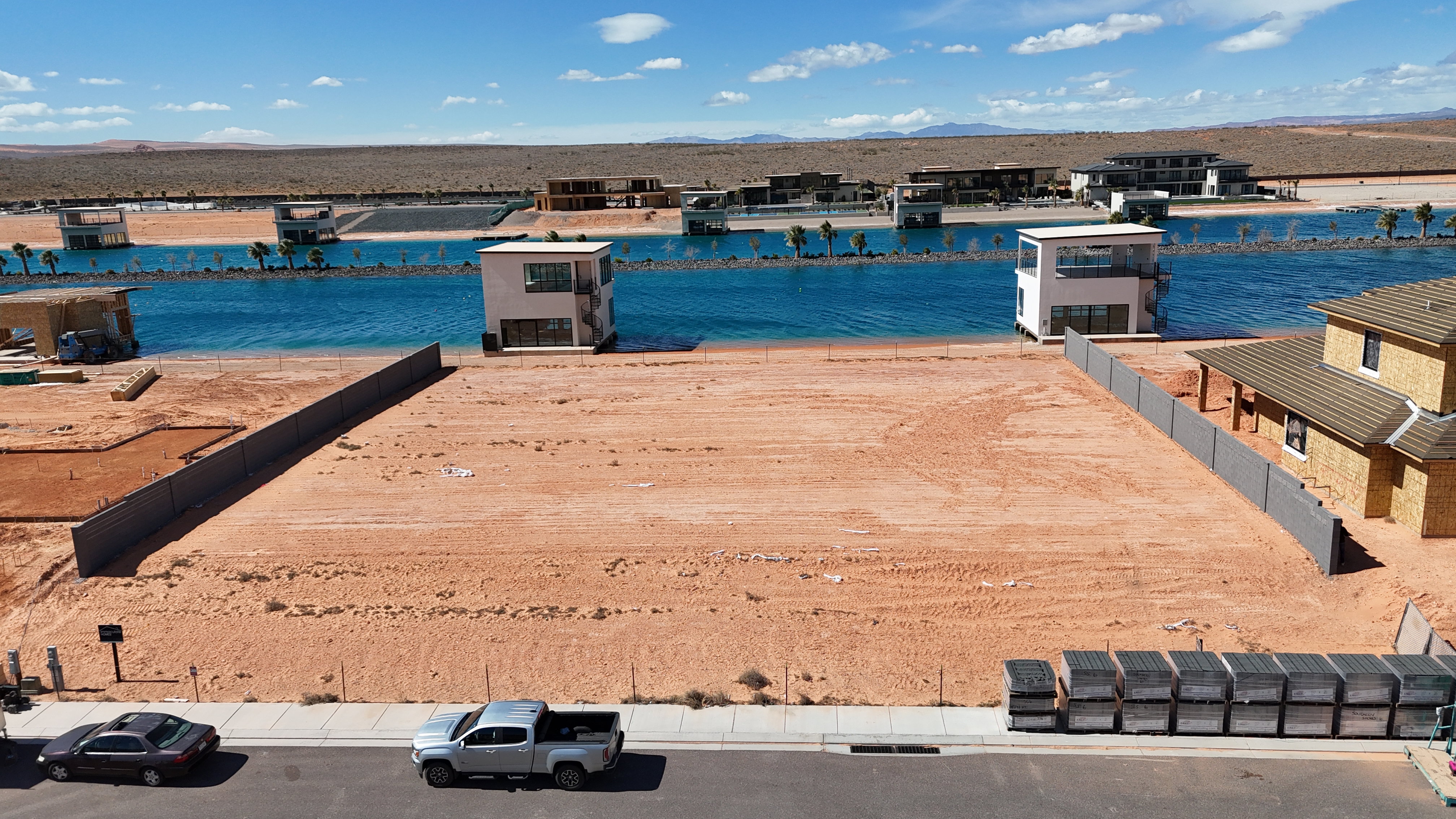 Dock area featuring a water and mountain view