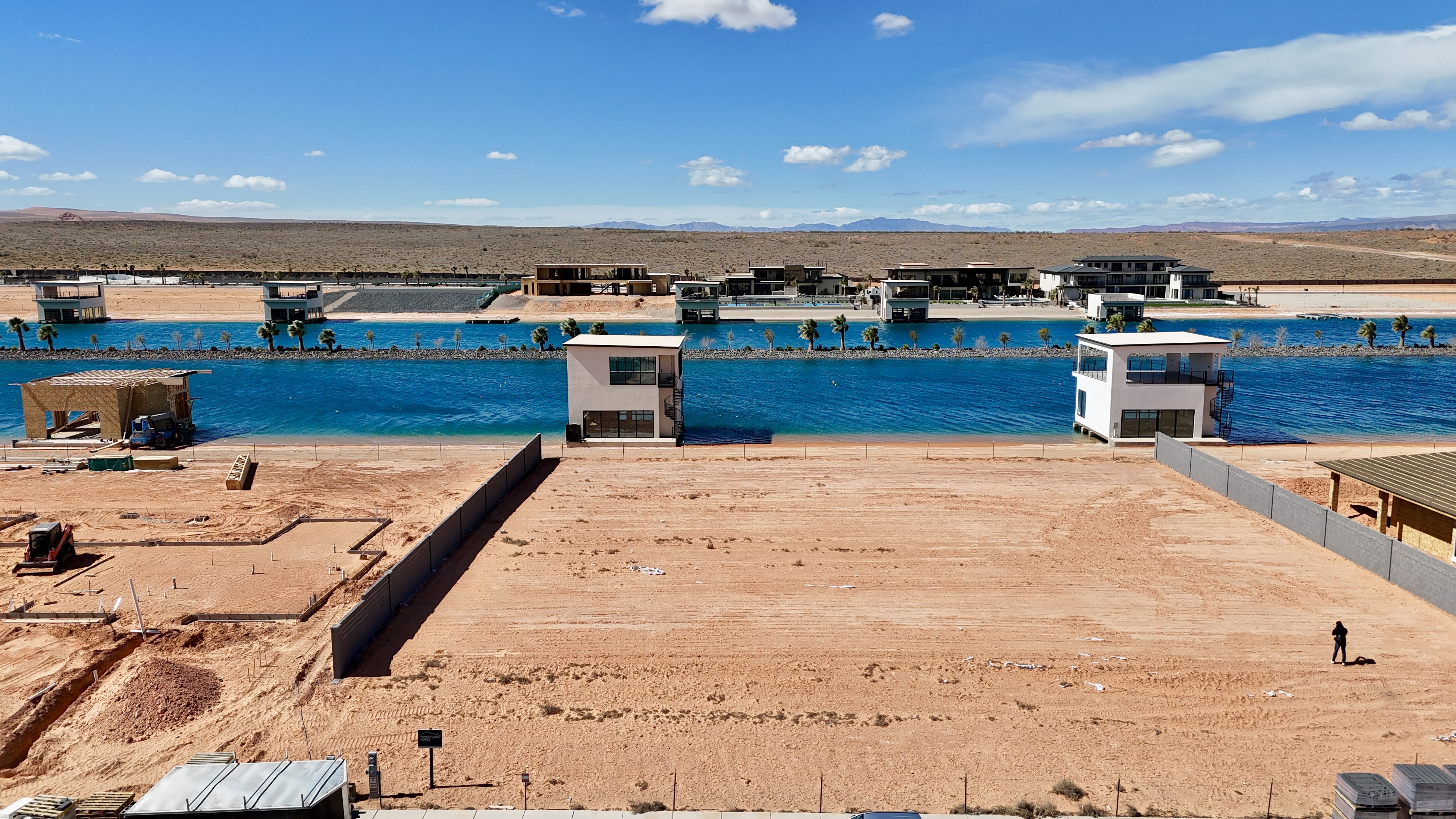 Dock with a water and mountain view