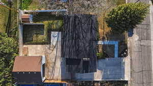 View from above of property