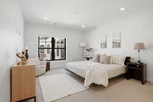 Bedroom with ensuite bathroom and walk in closet