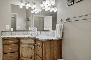 Bathroom with vanity