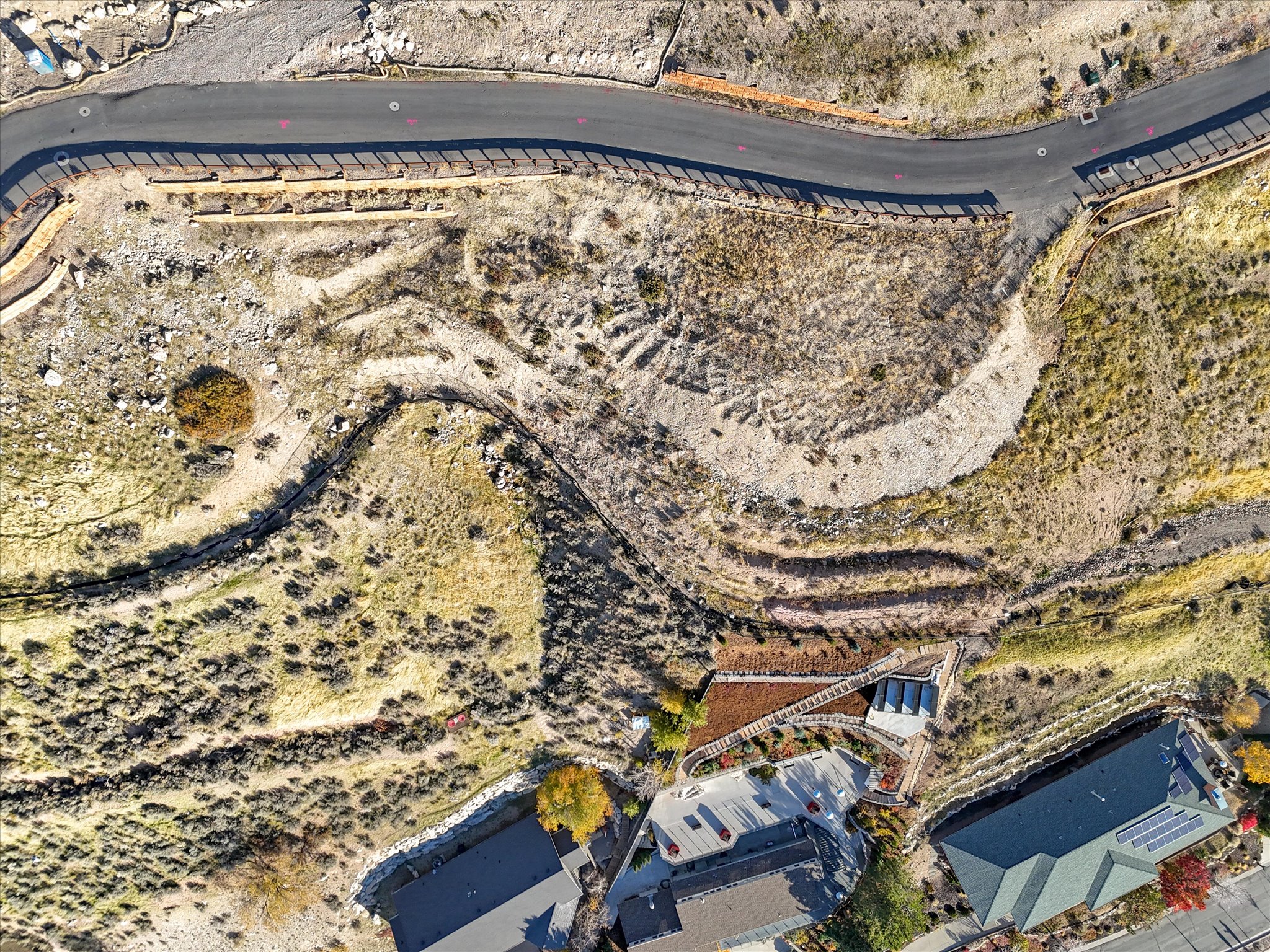 Aerial view of property's location