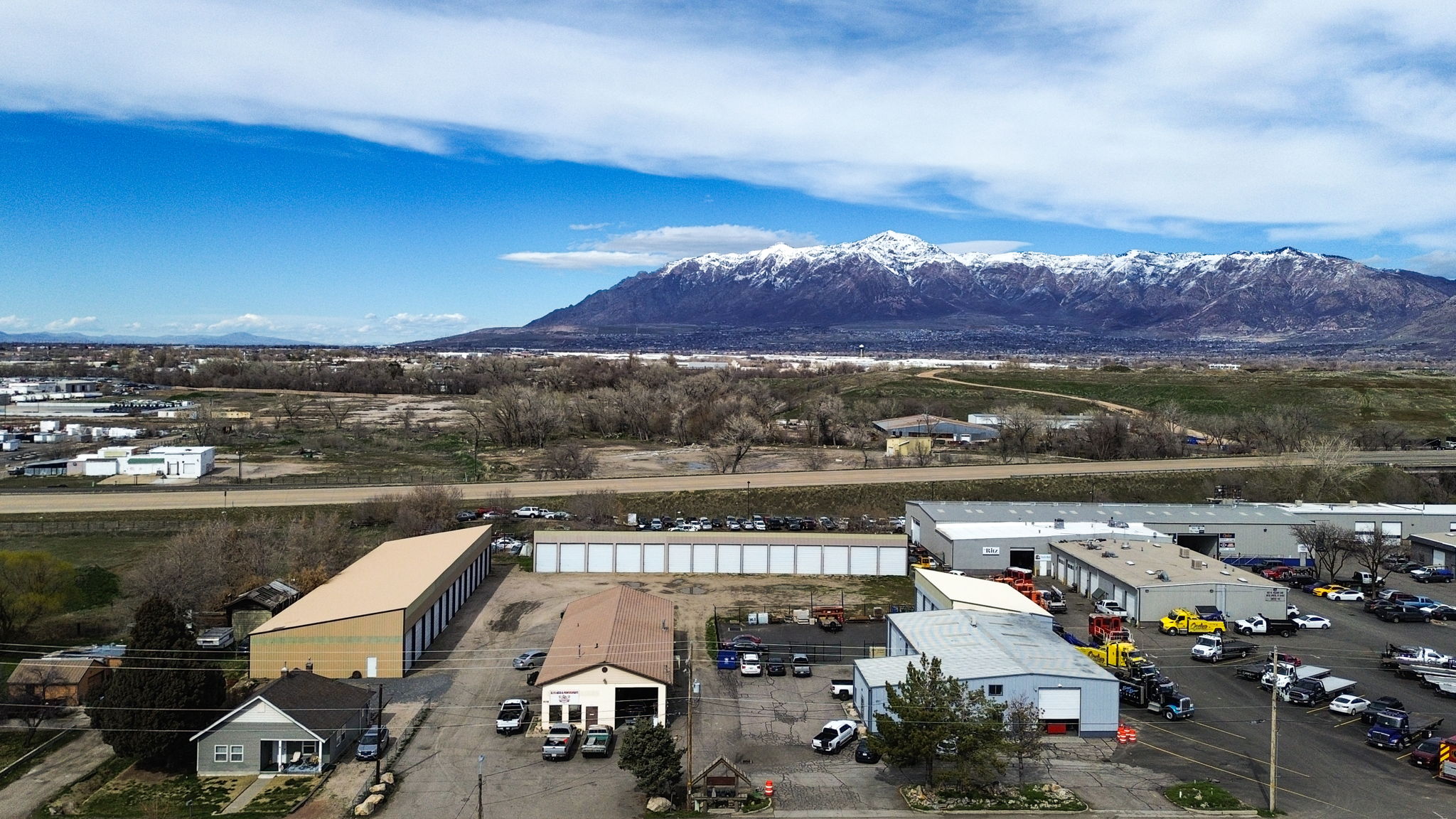 Drone / aerial view of mountains