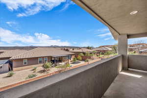 Balcony with a residential view