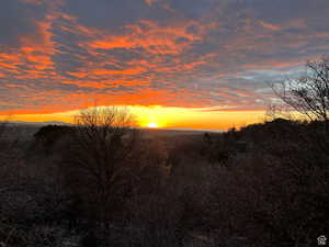 View from deck of mountain background