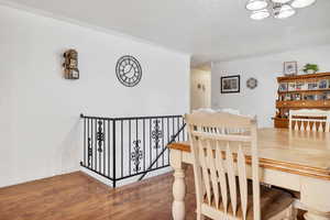 Dining room with wood finished floors