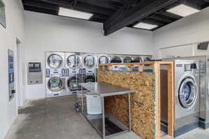 View of laundry room