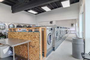 View of laundry room