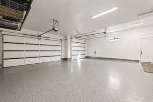 Garage with baseboards