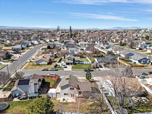 Aerial perspective of Home & residential view to West.  Yes, that is TopGolf in the center
