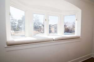 Detailed view of baseboards