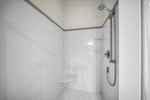 Full bath featuring walk in shower