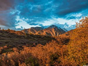 View of mountain background