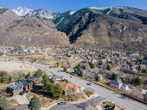Mountain view featuring nearby suburban area