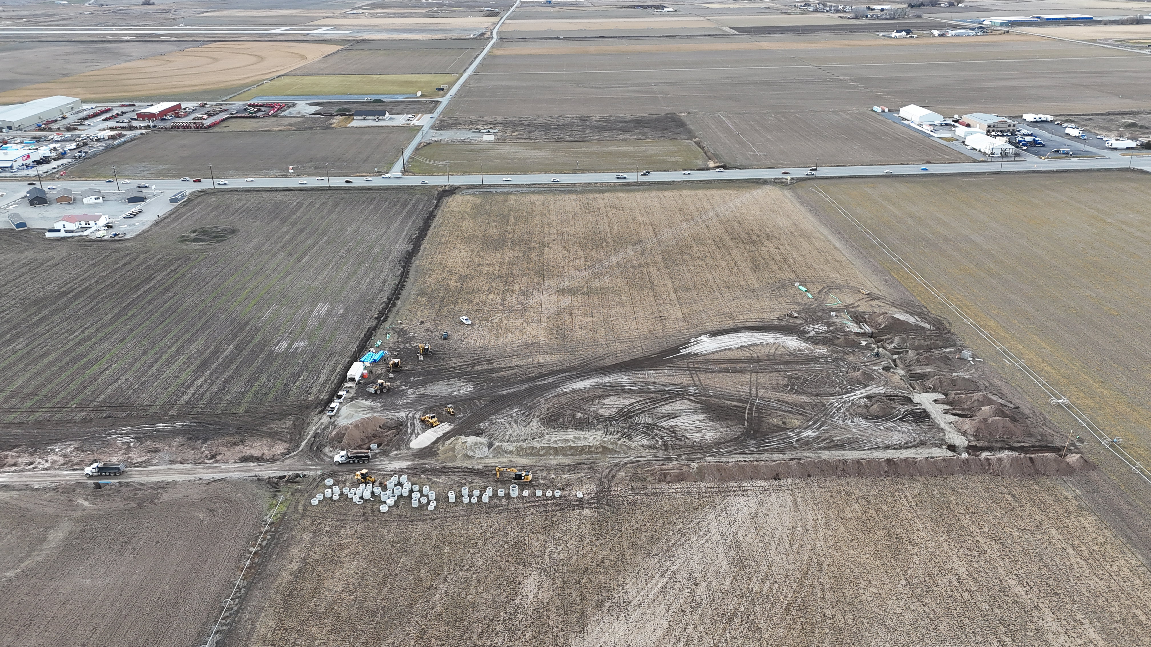 Site with Horizontal's being Installed