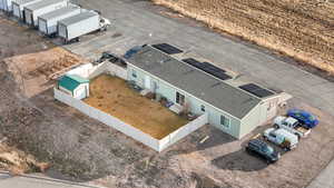 View from above of property