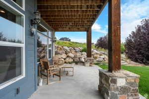 View of patio