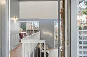 Stairs with healthy amount of natural light