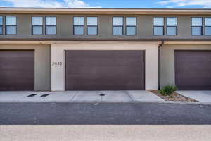 View of front of property with stucco siding