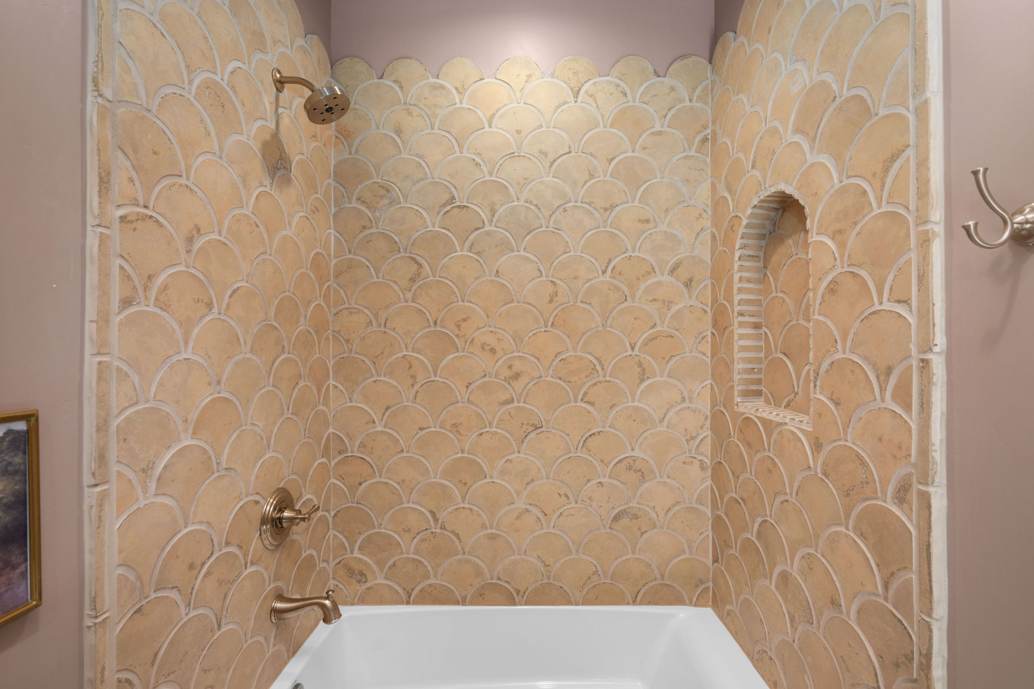 Bathroom featuring shower / washtub combination