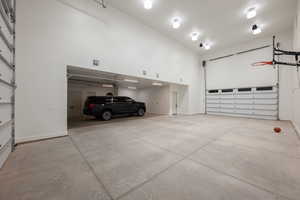 Garage with baseboards